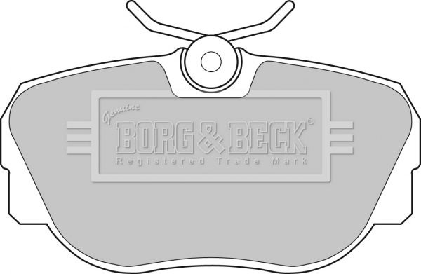 BORG & BECK stabdžių trinkelių rinkinys, diskinis stabdys BBP1119